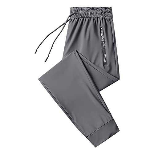 NANSAN Mens Sweatpants Men's Fashion Loose Ice Sports Pants Casual Slip