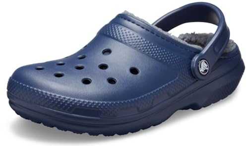 Unisex Classic Lined Clog, Navy Charcoal, 12 UK