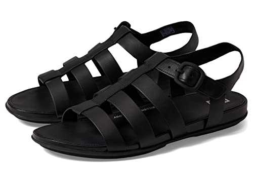 Women's Gracie Rubber-Buckle Leather Fisherman Sandals