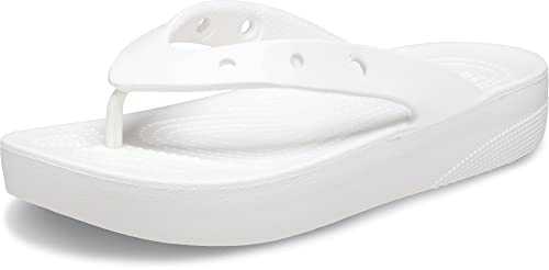 Women's Classic Platform Flip W Clog, White, 2 UK