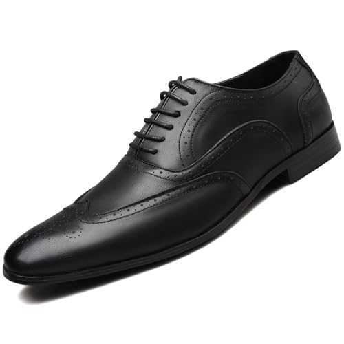 HCDZF Men's Business Dress Shoes, Wedding Shoes Lace Up Oxford Shoes