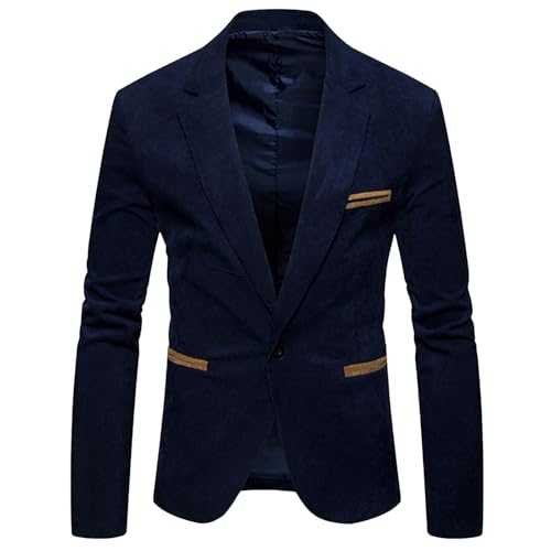 Blazer Men Slim Fit Single-Breasted Plain Tuxedo Blazers Dress Coat Lightweight Breathable Business Office Suit Tailcoat Jackets Summer Autumn Banquet Conference Jacket for Wedding Prom