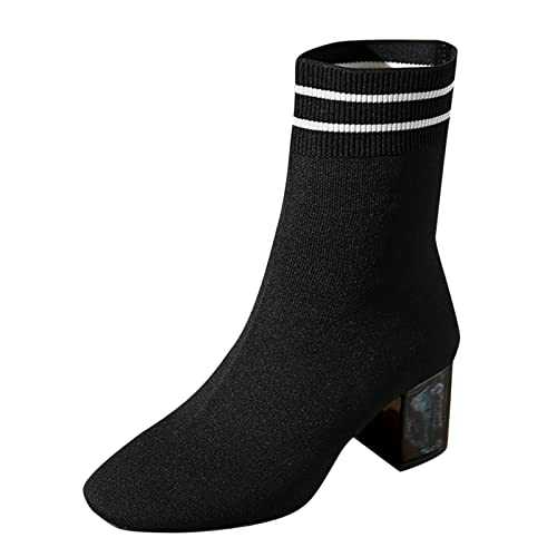 Women's Boots with Heel, Women's Outdoor Boots with Zip, Riding Boots, Casual Ankle Boots, Chunky Heel, Comfortable Boots, Small Heel Ankle Boots with Heel