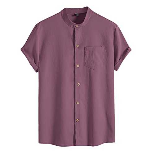 NQyIOS Hawaiian Shirt for Men Valentines Day Shirt Casual Button Down Beach T-Shirts Breathable Love Heart Basic Tees Tops