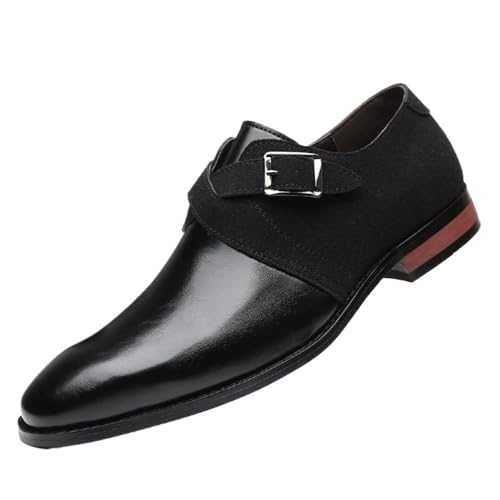 Men Leather Dress Shoes Wedding Party Shoes Mens Business Office Oxfords Slip-On Flats