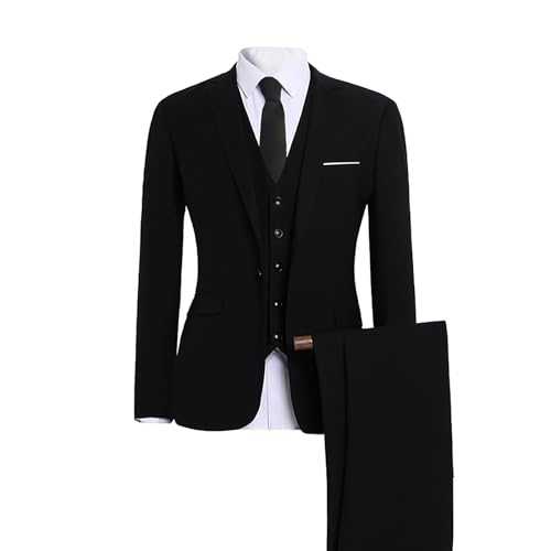 Tuxedo Suit for Men, Suit for Men Mens Suits 2/3 Piece Funeral Blazer Trousers Set Boys' Business Jacket Business Blazer Trousers |