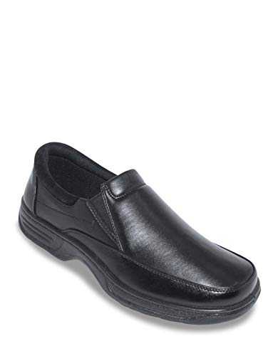 Mens Wide Fit Slip On Shoe with Gel Pad