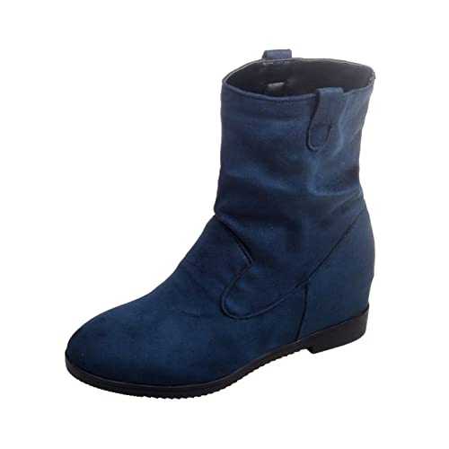 Generisch Women's Boots Autumn Ankle Boots Chunky Heel High Heels Lace-Up Ankle Boots Women Women Boots Outdoor Comfortable Ankle Boots Mid Heel Cowboy Boots Women's Fashion