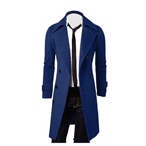 Men's Wool Coat, Long Men's Coat, Winter Jacket, Leisure Jacket, Below Coat, Overcoat, Men's Knee Wind Jacket, Coats, Long Coat, Men's Winter Coat, Trench Coat, Knee-Length, Business Men's Jacket