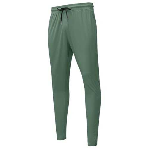 Boys Cricket Trousers Mens Trousers Lightweight Cotton Casual Jogger Elastic Waist Drawstring Outdoor Work Pants with Pockets Tracksuit Bottoms Men 2 Pack Men'S Trousers Outdoor Lightweight
