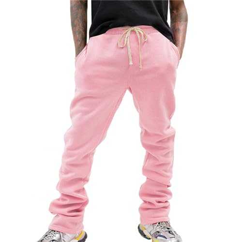 Sweatpants Mens Gym Running Workout Pants Athletic Joggers Trousers Tracksuit Bottoms Casual Stretch Elastic Waist Drawstring Trousers Loose Fit Cargo Combat Work Trousers Lounge Trousers