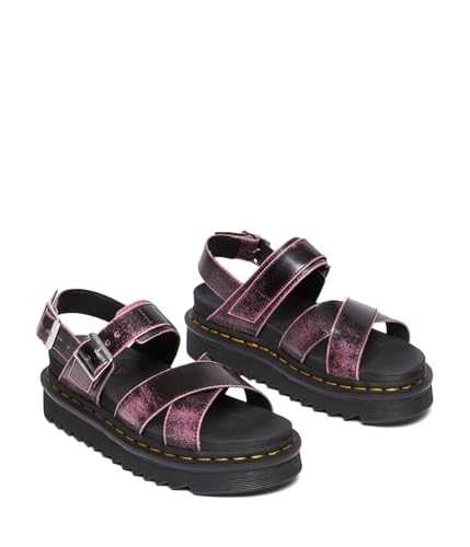 women's Voss Ii Fisherman Sandal, Black/Fondant Pink, 4 UK