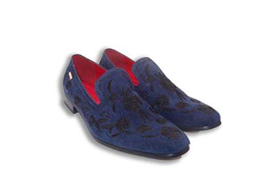 Men's Shoes Fashion Classy Brogue 3D Embroidered Floral Pattern Loafers Formal Wear