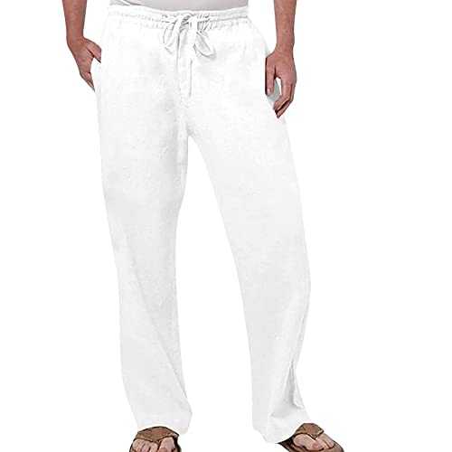 SRZYMJ Mens Casual Work Pants Sweatpants Jersey Plaid Stretch Waist Button & Zip Fly Walking Running Slim-Fit Yoga Pants Green Elasticated Combat Outdoor Jogging Sweat Pants Smart Trousers