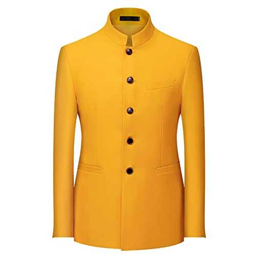 Men's Chinese Clothing Zhongshan Formal Clothing Designer Business Jacket Suit Jacket Regular Fit Coat Casual Suit Blazer Jackets Sport Coats Dress Suit for Men