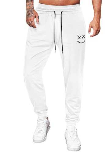 AlvaQ Sweatpants Mens Casual Cotton Mens Joggers Tracksuit Bottoms Men with Loose fit Gym Running Workout Pants S-XXL