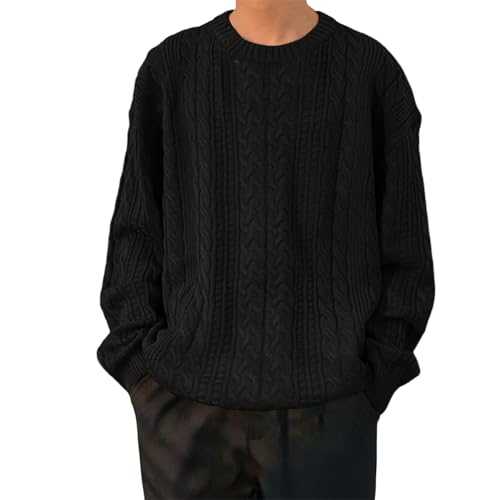 rtdgcv Padded Men's Loose Fit Trendy Casual Pullover for Men College Style Winter Coat Men Elegant Warm