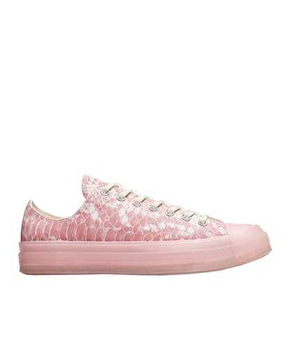 x Golf Wang Genuine Leather Trainers Comfortable Low Top Shoes in Snakeskin Look Chuck 70 Ox Skater Shoes Casual Shoes Pink/White