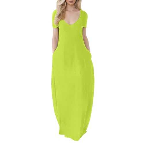 WILLBEST Women Summer Sleeveless Casual Dress V-Neck Bohemian Floral Printed A-Line Flowy Sundresses with Pockets