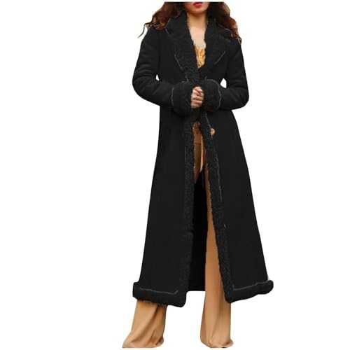 Dmmtot Women's Long Cardigan Sweater Oversized Winter Knit Duster Coat Open Front Chunky Slouchy Cardigan Jacket 2024 Trendy Elegant Luxury Suede Soft Business Jackets Turn Down Collar Jackets Daily