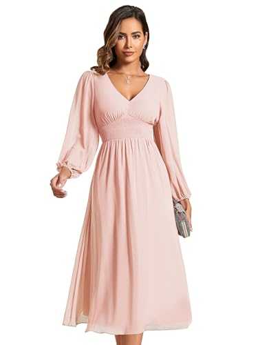Ever-Pretty Women Dresses Cocktail Long Sleeve for Autumn A-line Party Dresses for Women EG01929