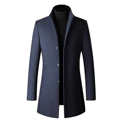 Mens Slim Fit Winter Wool Coat