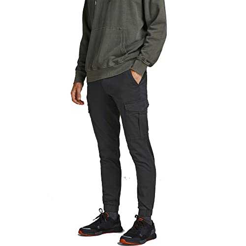 JACK & JONES Mens Jogger Cotton Sweat Pants Slim Fit Cargo Trousers for Men UK