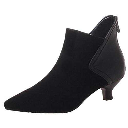 Cocey Women Ankle Chelsea Boots with Kitten Heel