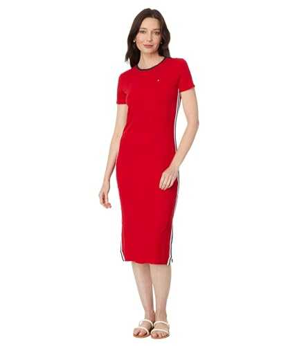 Tommy Hilfiger Women's Short Sleeve Soft Everyday Sport Dress Casual