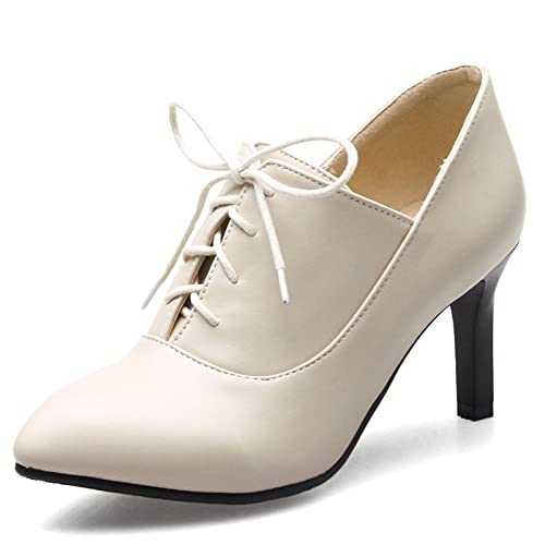 Cocey Women's Lace-up Ankle Boots with Stiletto Heel