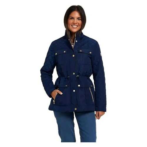 Style Smart Ladies Comfortable Quilted Winter Jackets | Hooded, Longsleeve, Warm and Waterproof Casual Outerwear Womenswear Winter Coat in Sizes 10-24