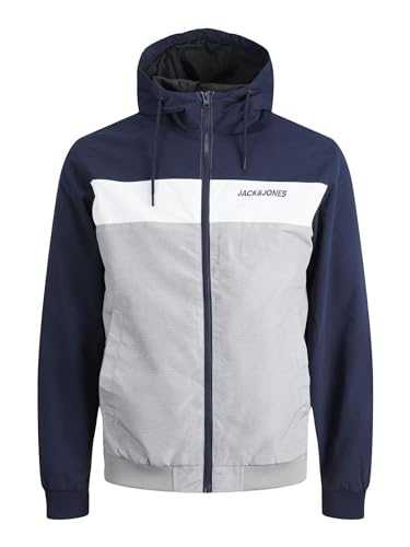 JACK & JONES Men's Jjerush Hood Bomber Noos Short Jacket