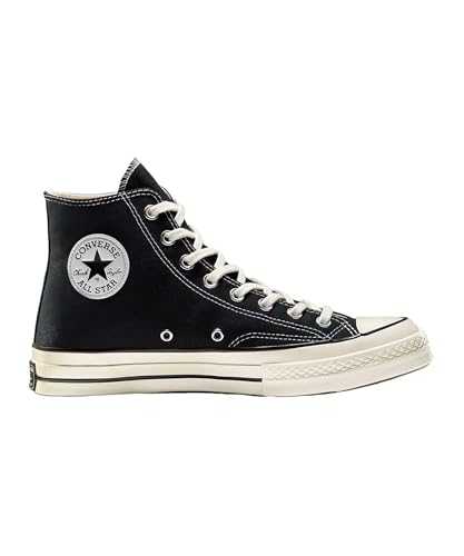 Men's Chuck Taylor 70 Ox, Black/Black/Egret, Size 9.5, Black, 11.5 Women/9.5 Men