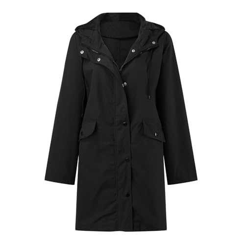 Ladies Long Coat With Hood Lightweight Packable Rain Jacket Teddy Bear Coats For Women Black Jacket Size 22 Lined Raincoat Womens Lady Beige Cardigan White Jackets Ladies