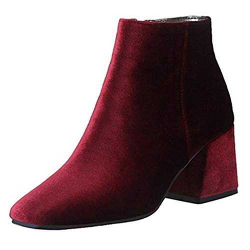Women Fashion Velvet Ankle Boots