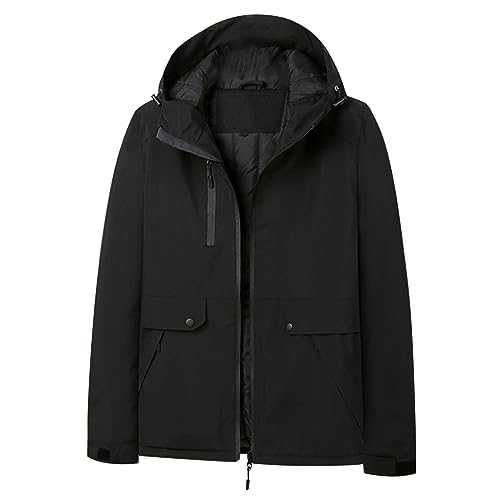 Raincoat Women Waterproof Lightweight Jackets Plus Size Winter Warm Outdoor Coats Rain Jacket Windproof Rainproof Windbreaker Packable Hooded Rain Coat Outdoor Running Trench Coats with Pocket