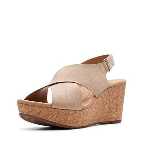 Women's Annadel Eirwyn Wedge Sandal, Sand Nubuck, 4 UK