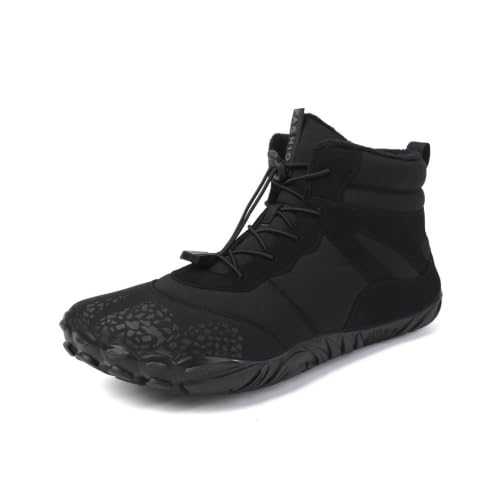 CLYCTIP Women Winter Warm Snow Boots Ladies Slip On Water-resistant Outdoor Fur Lined Ankle Booties Comfortable Outdoor Shoes Size 3-9