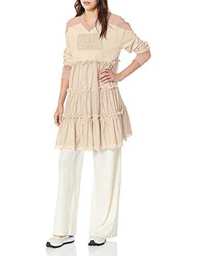 PUMA Women's Hockey Baby Doll with Tiers Casual Dress, Pink Tint, X-Large