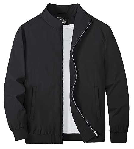 KEFITEVD Men's Summer Baseball Jacket Casual Thin Jacket Cargo Bomber Coat Military Windbreaker with Multi Pockets