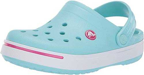 kids children girls boys’ Crocband II Clog Ice Blue/Candy Pink kids children girls boys Clog