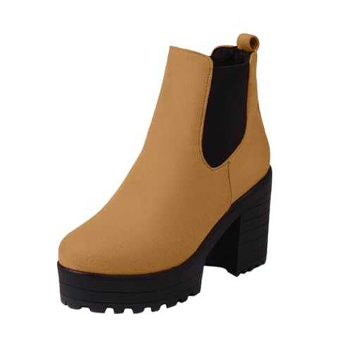 Flat Boots for Women UK Heeled Chunky Women Leather Boots Extra Wide Boots for Women Lined Ankle Boots Tan High Heel Ankle Boots Women