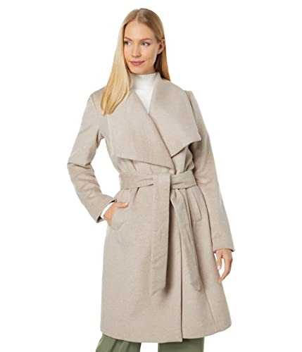 Cole Haan Women's Slick Wool Wrap Coat