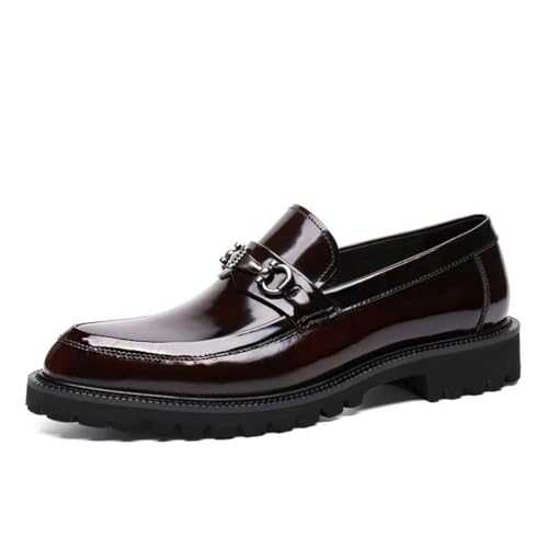 Dcbdx Men's Business Leather Oxford Slip-On Driving Business Shoes Fashion Breathable Loafers Moccasins