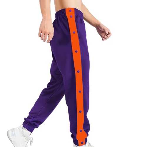 Mens Tracksuit Bottoms Combat Trousers Side Button Loose Flex Joggers for Men UK | Tapered Legs Breathable Tactical Traousers Parachute Pants Gym Trousers Men | Versatile & Comfortable