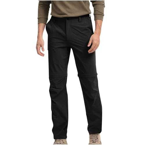 Mens Cargo Trousers Warehouse Deals Clearance Elastic Waist Pants Waterproof Trousers Knee Pads Convertible Joggers Heavy Duty Work Trouser with Pockets Quick Dry Shorts Climbing Travel Tracksuit Pant