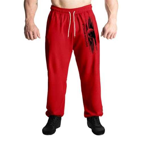 CXKOLD Waterproof Overtrousers Mens Mens Smart Rugby Trousers with Elasticated Waist (Available in 6 Colours) Sizes: 32-60 Jogging Bottoms Men Zip Pockets Men'S Slim-Fit Wrinkle-Resistant Stretch
