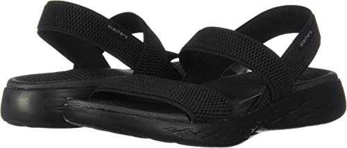 Skechers Women's On-the-go 600 - Flawless Sling Back Sandals, Black Black Black Bbk, 3 UK
