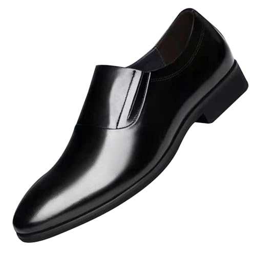 Men Office Shoe Wedding Shoes Derby Formal Shoes Mens Clearance Patent Black Slip On Smart Shoe Brogue Dress Business Shoes Mens Leather Loafers Men's Oxfords Formal Dress Shoes UK