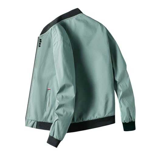 Mens Jacket Sale Clearance Lightweight Jackets Autumn Smart Casual Jacket Light Bomber Jackets Outdoor Thin Windbreaker Coat Thin Sportwear Bomber Jacket Windproof Coat UK Size M-4XL